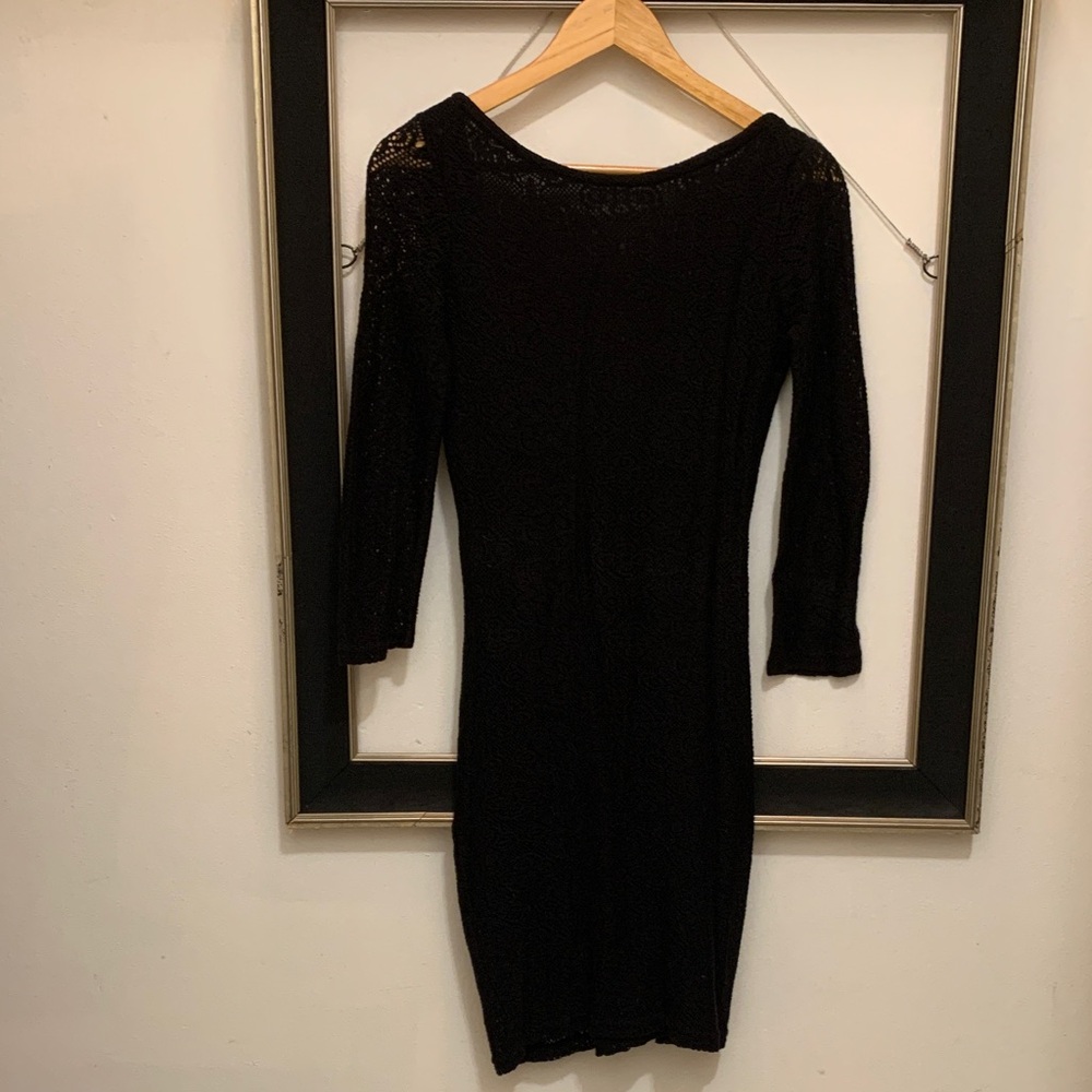 Zara Black Long Sleeve Dress